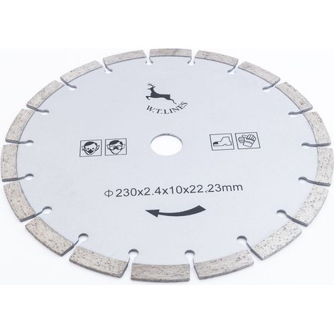 Scie Circulaire Diamantée Pour Marbre, Béton, Brique, Pierre, ø 230 Mm (1/3)