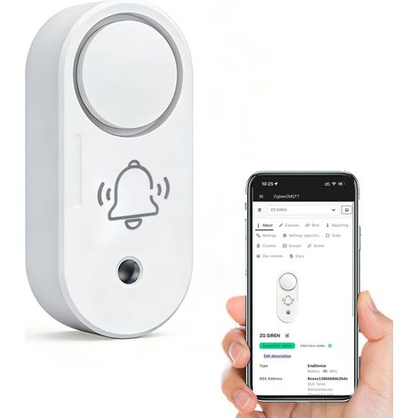 Alarme sirène sans Fil Zigbee, Alarme de sécurité puissante de 110 DB (1/5)