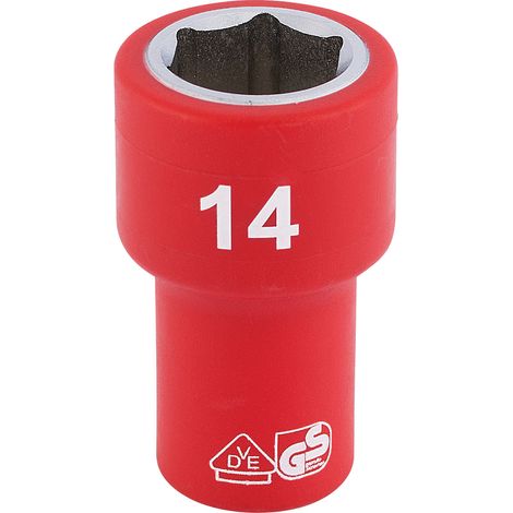 Draper 1/4 Sq. Dr. Fully Insulated VDE Socket (14mm) (31492)