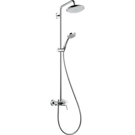 hansgrohe Croma Showerpipe 220 1-jet mit Einhebelmischer, chrom, (1/3)