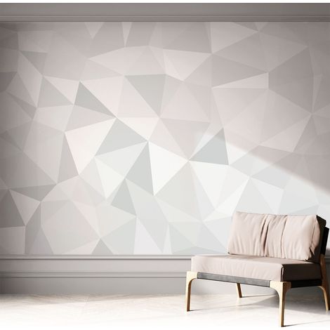 Papier peint autocollant avec imprimé décoratif pour salon et chambre à coucher Installation facile Mosaïque triangulaire 312x219 cm (1/5)