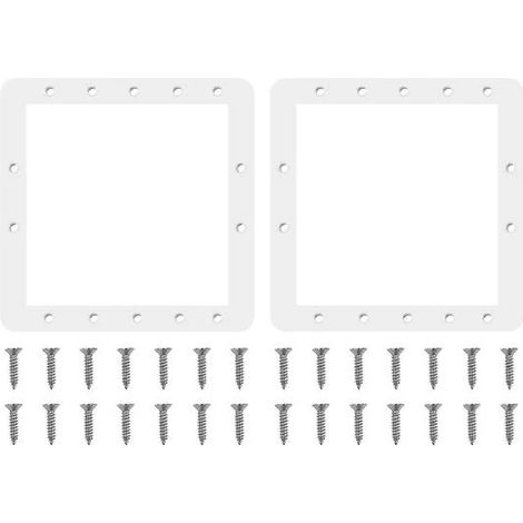 Lot de 2 joints en caoutchouc pour skimmer de piscine, joint d'étanchéité pour skimmer de pompe de vidange, accessoires (1/5)