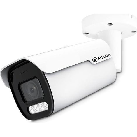 ATLANTIS LAND A11-U527S-BP Videocamera IP Bullet Outdoor 5MP PoE IR 15m H.265 H.264 IP67 Ottica Fissa 2.8mm colore Bianco