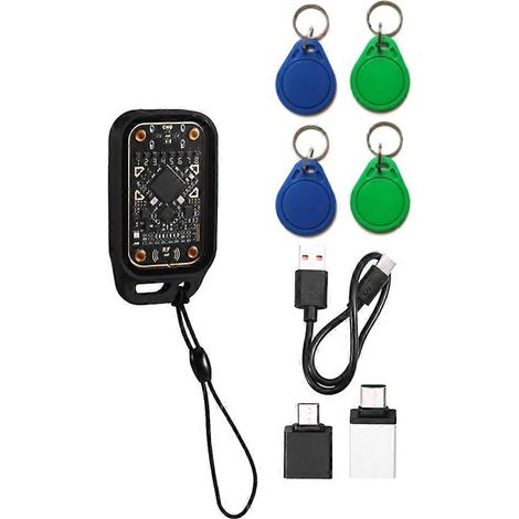 Lecteur/graveur de puces RFID à puce intelligente Acrylic Chameleon V3.0 125 kHz/13,56 MHz + 2 porte-clés UID + 2 porte-clés CUID (1/5)