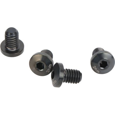 Vis de frein pour vélo de route en alliage de titane, 4 pièces, résistantes, antirouille, polies, filetage précis, boulons de rotor noirs (1/5)