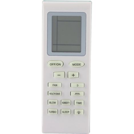 Telecomando climatizzatore bianco ABS durevole, accessori per aria condizionatore Sanyo (senza batterie). (1/5)