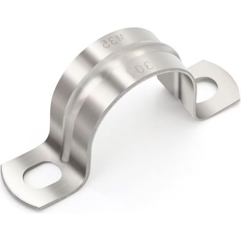 Pack of 10 Stainless Steel 304 U Hose Clamps Ø25mm Thick 1.3mm Heat Resistant (1/5)