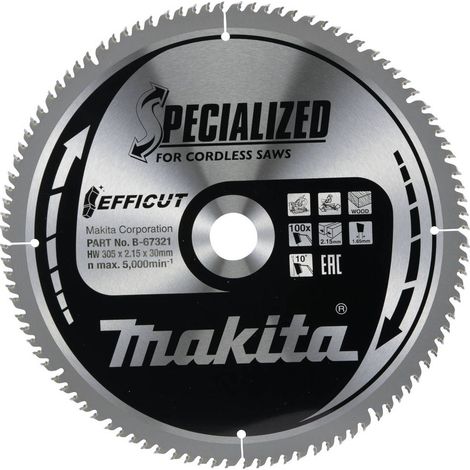 Makita B-67321 Lama circolare 305 x 30 x 2.15 mm Numero di denti: 100 1 pz. (1/2)