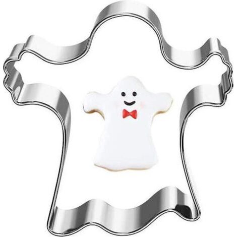 Halloween-Ausstechformen aus Edelstahl für Zuhause, Restaurants und Bäckereien. Anti-Sandwich-Form in Form eines Katzenschädels für Käse und Muffins.