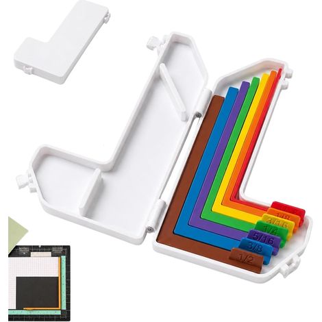 Lot de 7 guides d'alignement pour loisirs créatifs en papier, outils à (1/5)