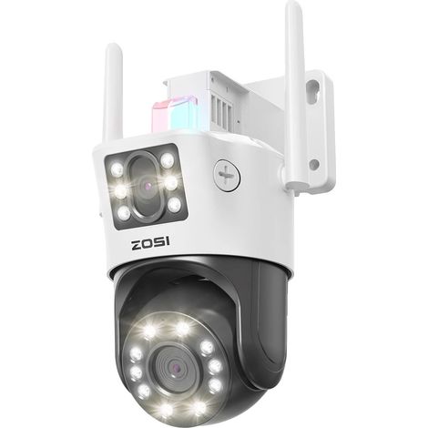 Telecamera di sicurezza, doppia lente da 8 MP, tracciamento del movimento a 360°, C298 Max (1/2)