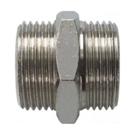 RACOR DOBLE MACHO ROSCA 1/8-1/8 BSPP - FAHERMA