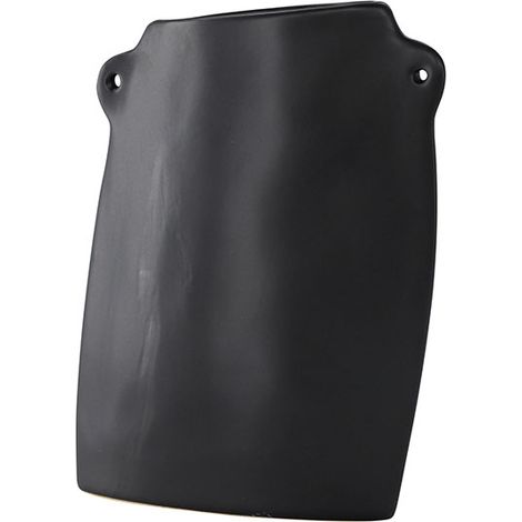 Hie Vase schwarz.