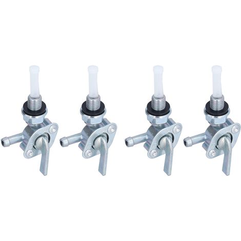 Lot de 4 robinets d'arrêt réservoir carburant Highfine en acier inoxydable pour groupe électrogène essence M10x1.25 90° 28-1783-v (1/5)