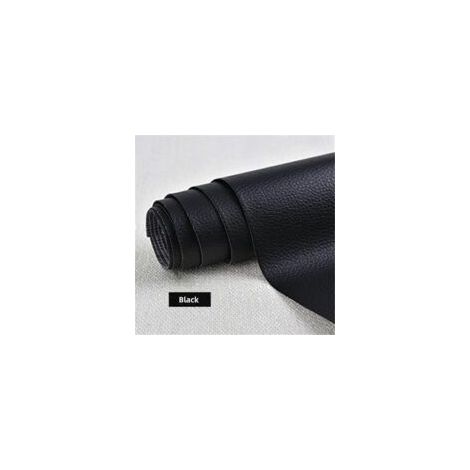 Adecuado para parches autoadhesivos de reparación de cuero, 50 x 137 mm, negro.