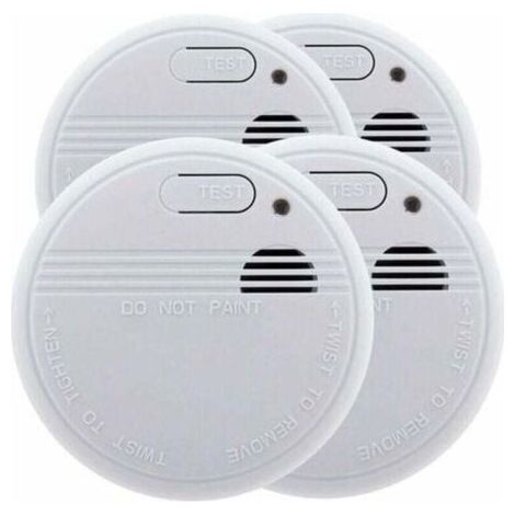 Set of 4x NF smoke detectors - 5 year warranty - 3 year battery life - Delivered with battery and installation accessories (1/2)