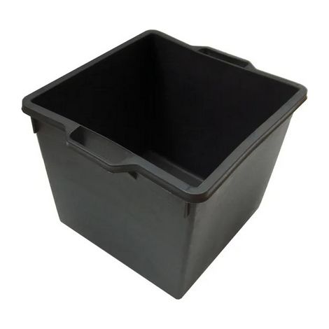 CASSA MACERIE QUADRATA IN PP NERO LT.40- mm 400x400x330- FF- pezzi 1