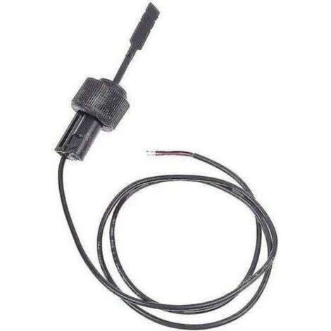 Interrupteur à flotteur noir pour capteur de débit – Compatible chauffe-eau et climatiseur – Matériau nylon durable – Longueur câble 1m