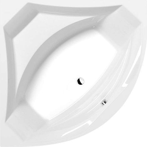 Polysan Vasche da bagno - Vasca da bagno angolare ROSANA, 140x140x49 cm, bianco 64119 (1/4)