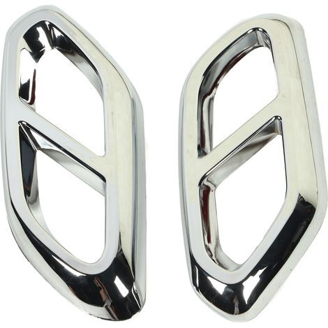 1 paire de couvercles de silencieux d'échappement décoratifs, Protection solide, remplacement de voiture pour Benz classe GLC X254 AMG Line argent. (1/5)