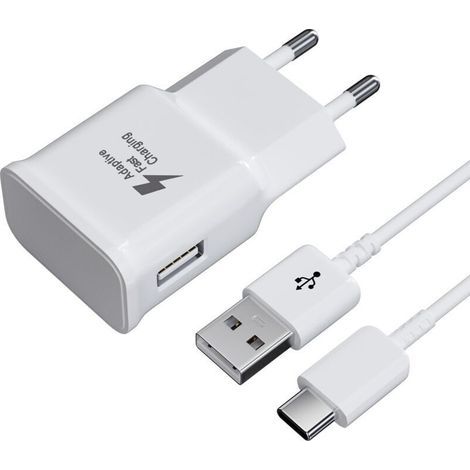 Chargeur Rapide pour Samsung Téléphone. Chargeur Rapide Adaptatif Chargeur USB Mâle avec Câble de Charge USB Type C Compatible avec Galaxy A13 5G. S10. S9. S8 Plus. A51. A52. A53 5G. A33. A40. A30 (1/5)