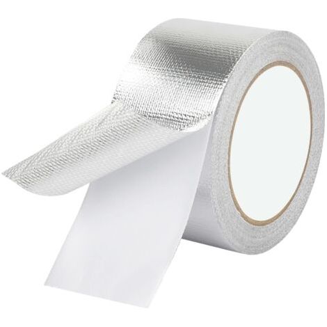 Aluminum adhesive tape, 50 mm x 20 m, self-adhesive aluminum tape for repairing pipes, 1 roll