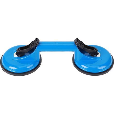 Glasreparaturwerkzeug, Saugnapf, Aluminiumlegierung + blauer Gummi, 2-Krallen-Reparaturwerkzeug zum Anheben und Bewegen von Glas- oder Holzplatten, Werkzeuge (1/5)
