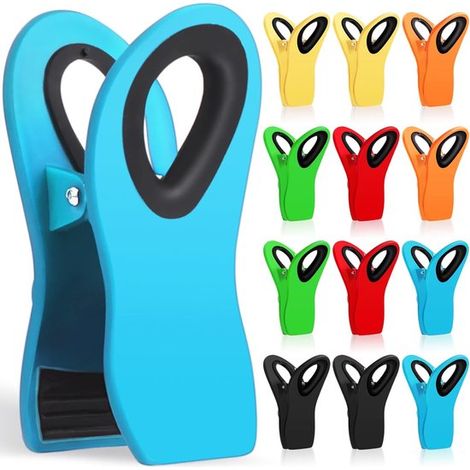 Clips magnéticos para alimentos, 12 unidades - Herméticos para refrigerador y cocina (1/5)