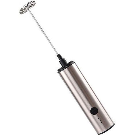 Mini-Elektro-Rührgerät, multifunktional, USB-aufladbar, 3 Geschwindigkeitsstufen, kabellos, elektrischer Schneebesen für Eier, Kaffee und Milch (1/5)