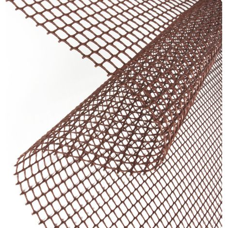 Malla Jardinería Plástica Marrón 1x30. Malla de 10x10mm (1/3)