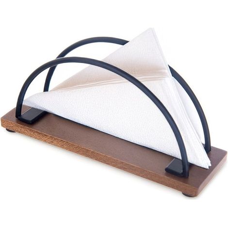 Porte-serviettes Radka - Élégant et pratique - 16 x 5 x 8 cm - Noir mat (1/5)