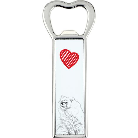 Apribottiglie himalayano con gatto, apri-frigo personalizzato, regalo unico per uomo di Art-Dog (1/5)