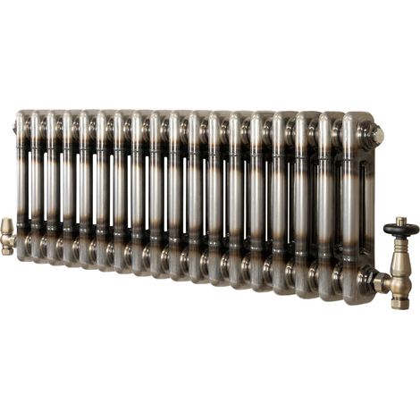 Radiatore 2 Colonne Orizzontale Metallo Grezzo 300 x 830 mm TRV
