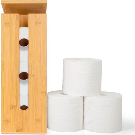 Porte-papier toilette mural en fer, à fixer au-dessus du réservoir, pour salle de bain. Distributeur de rouleau blanc durable, compatible avec les rouleaux de papier standard. (1/5)