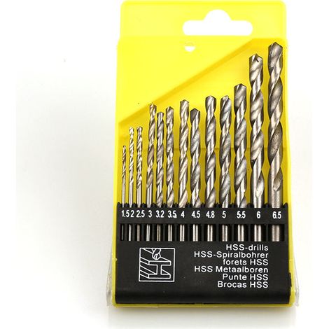 Forets hélicoïdaux acier rapide, perçage bois métal plastique (1/5)