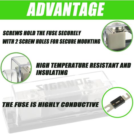 Porte-fusible ANL de calibre 0/2/4 avec fusible de 70 A (1/4)