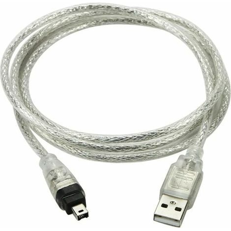 USB AM to 4P 1394 cable, for cameras and USB and FireWire peripherals. (1/5)