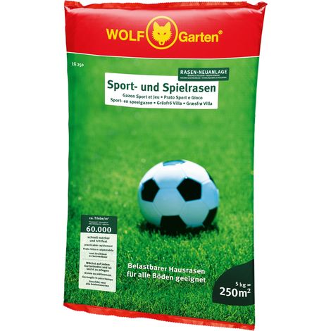 Wolf-Garten Prato Da Gioco E Sport, Modello Lg 250 Sport- Und Spielrasen/D/A/Ch/I/Lux/Nl/B/Dk/S, Art 3825030, Multicolore, 250 m² (1/3)