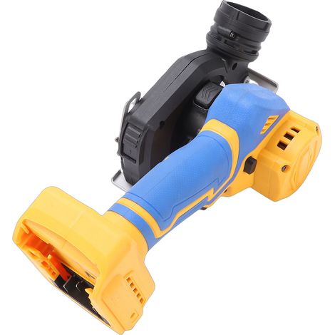 Outil de découpe sans fil, moteur sans balais 19000 tr/min, mini scie circulaire avec 3 lames de 3 pouces, capot anti-poussière amovible pour métal bois plastique (1/5)