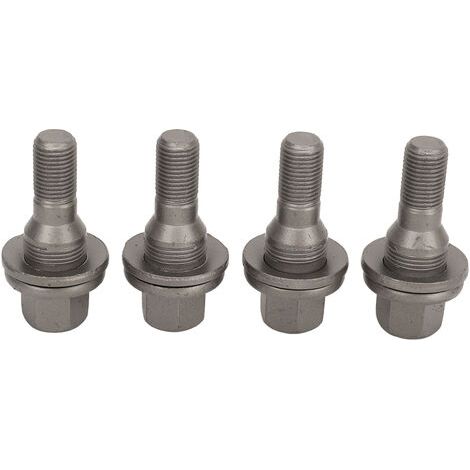 BUNTHAUS Boulons de roue hexagonaux 17mmLot de 4Acier haute résistanceRemplacement pour Peugeot 206 207 208 308 407 1007 - 003549817 (1/5)