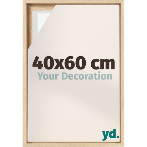 Your Decoration - Cadre flottant - Hetre - Cadre en caisse américaine pour toile sur chassis - MDF - Lyon (1/5)