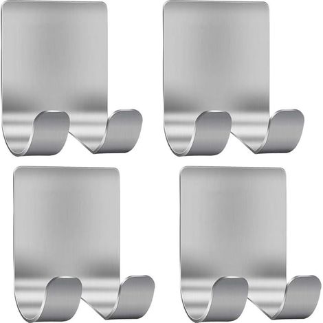 Filiyano – Support de rasage de luxe pour douche, crochet de suspension (lot de 4), sans colle, en acier inoxydable (1/5)