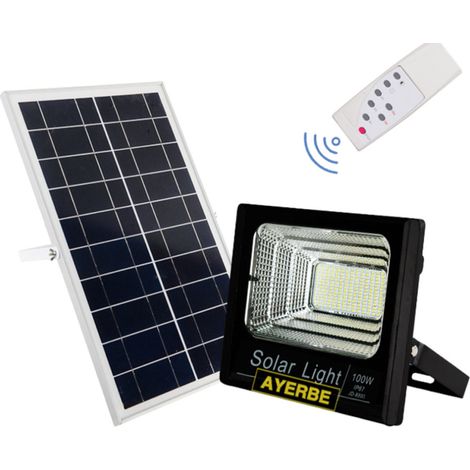 AYERBE - 620665 - Foco Solar 60 W Con Sensor y Mando a Distancia (1/2)