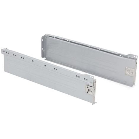 Emuca – Kit de tiroir cuisine Ultrabox 118 mm – Acier gris métallisé – Profondeur 350 mm – Rangement esthétique et robuste (1/6)