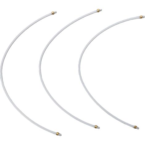 3 pièces Tube à lait adapté pour Machine à café Delonghi 4mm en acier inoxydable en plastique mousseur tuyau tuyau accessoires de remplacement 400mm/15,7 pouces (1/5)