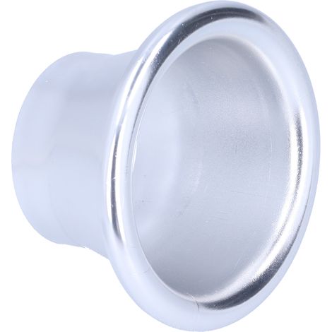2.6in Entrée d'air froid Cône de turbo Adaptateur de culasse Pièce auto en aluminium CNC Argent (1/5)