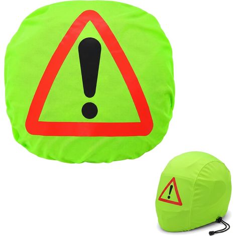 Triangle de Signalisation pour Casque de Moto, Housse de Casque de Moto, 46 x 43 cm, Triangle de Signalisation, Capot d'avertissement pour Casques, pour Signalisation des Lieux d'accident (1/5)