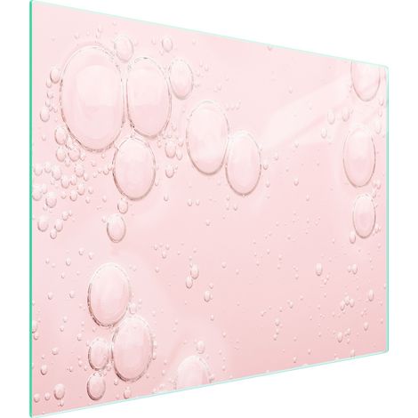 Planche à découper en verre rose 52x30 (1/5)