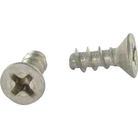 Vis pvc Tête fraisée Phillips 4X10 Filet 40 DEGRE Inox A2-10 pièces
