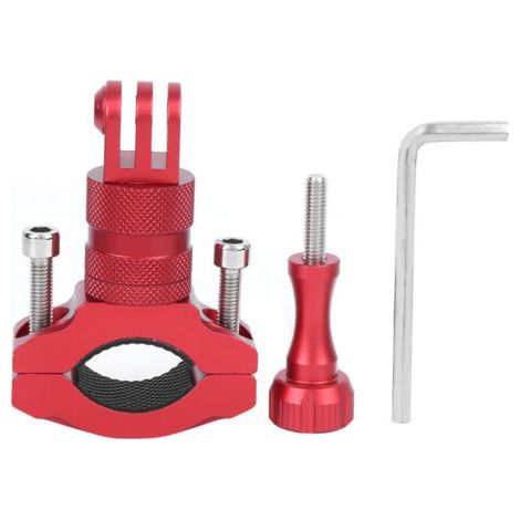 Aluminum alloy bike mount for GoPro action camera, 360° mounting. (1/5)